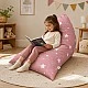 Παιδική Ξαπλώστρα Πουφ GINGER HOME Little Stars, 100% Βαμβάκι, Ροζ Barbaron με Αστέρια, 127x81x76 εκ.