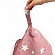 Παιδική Ξαπλώστρα Πουφ GINGER HOME Little Stars, 100% Βαμβάκι, Ροζ Barbaron με Αστέρια, 127x81x76 εκ.