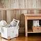 Παιδικό κουτί παιχνιδιών GINGER HOME με ρόδες και λαβή ώθησης, Ξύλινο, Λευκό, 38x45x54 cm.