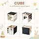 Σετ Montessori 2 σε 1 GINGER HOME, Παιδικό Τραπέζι με Καρέκλα και Κύβο Αναρρίχησης, Τραπέζι Ενεργού Παιχνιδιού, Φυσικό Ξύλο, 57x50x55 εκ.