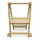 Πύργος Montessori για παιδιά GINGER HOME, Πτυσσόμενο καρεκλάκι φαγητού κουζίνας, Πύργος εκμάθησης, ασφαλής παιδική σκάλα, από μασίφ φυσικό ξύλο, 51x47x91,5 cm