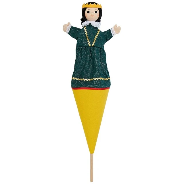 Κουκλοθέατρο με χωνάκι και ξύλινο ραβδί Queen 55 cm.