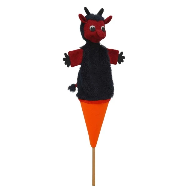 Κουκλοθέατρο με χωνάκι και ξύλινο ραβδί Devil 37 cm.