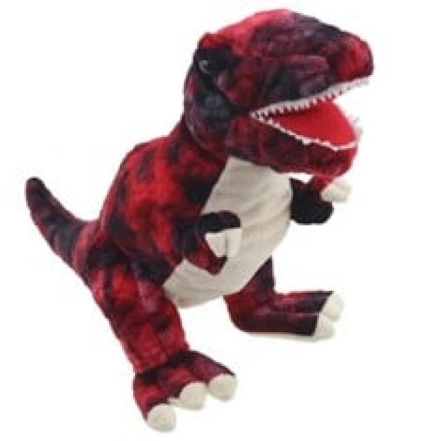 Γάντι κούκλας Dinosaur T-rex κόκκινο 35 cm.