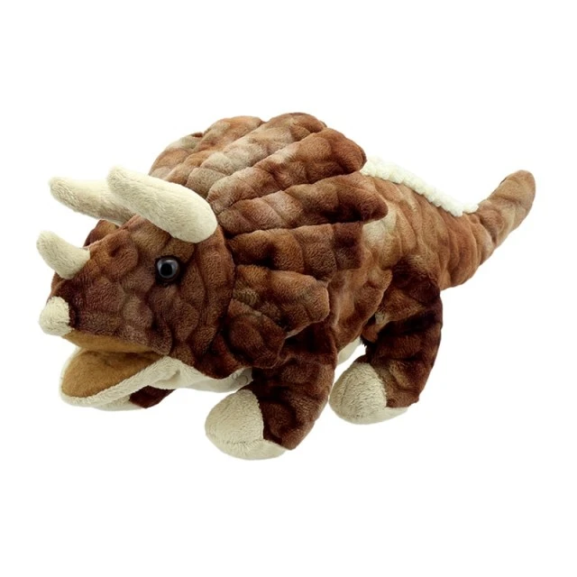 Γάντι δεινοσαύρων κούκλα Triceratops 35 cm.