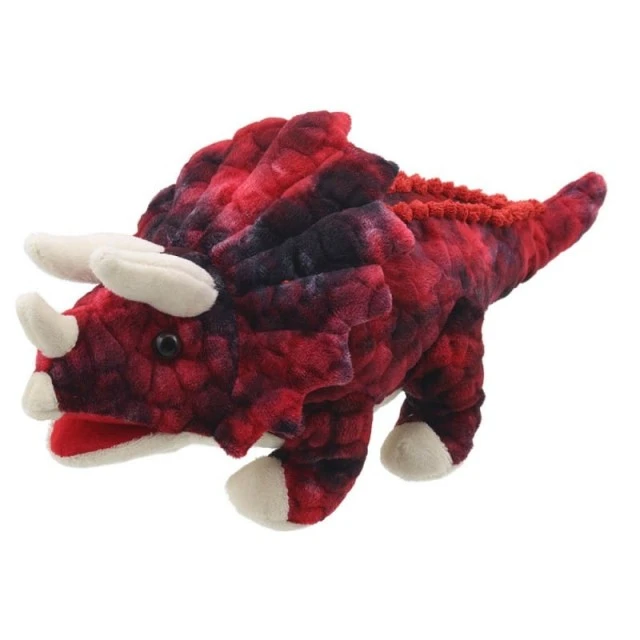 Γάντι κούκλα Κόκκινο Priceratops 35 cm.