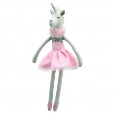 Κούκλα Wilberry Rag Unicorn σε ροζ χρώμα 30 cm.