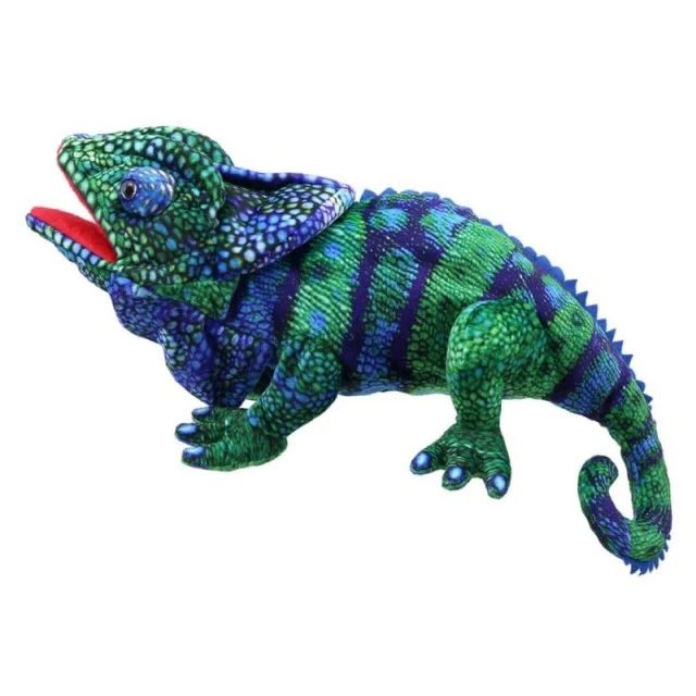 Μαριονέτα για το θέατρο Chameleon γαλαζοπράσινο 45 cm.