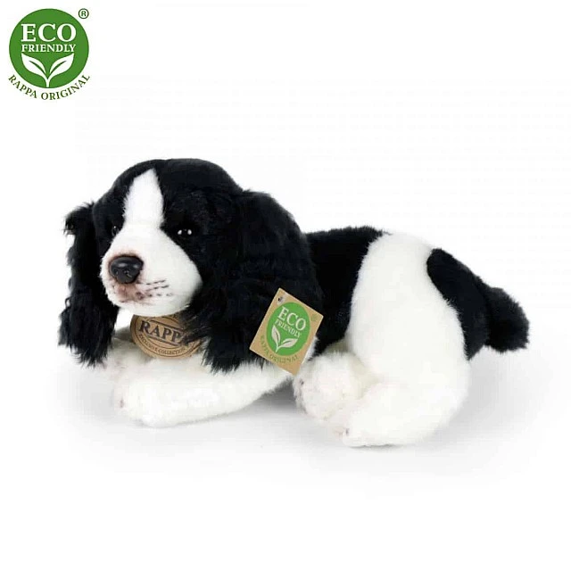 Λούτρινο ξαπλωμένο σκυλί Cocker Spaniel 24 cm.