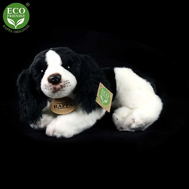 Λούτρινο ξαπλωμένο σκυλί Cocker Spaniel 24 cm.
