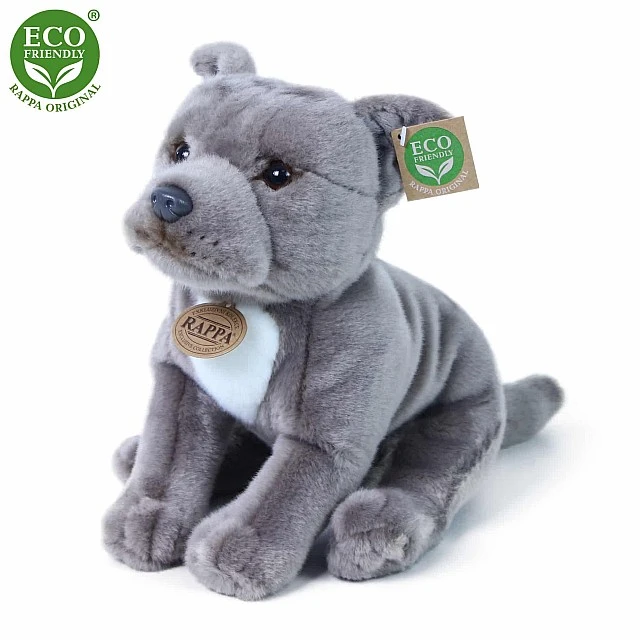 Γεμιστά Starfordshire bull terrier dog γκρι 30 cm.