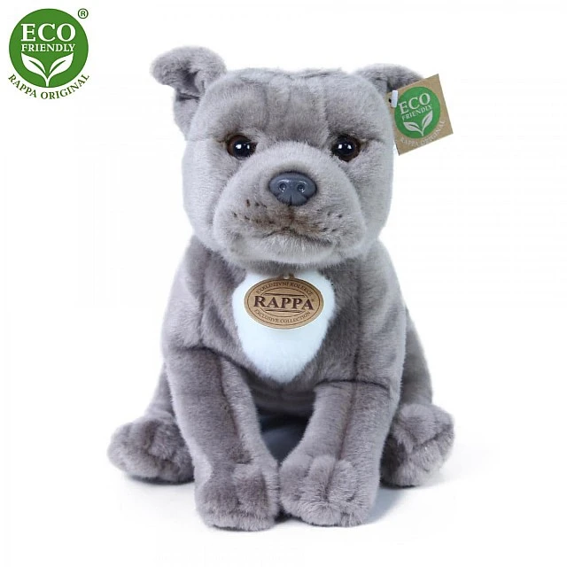 Γεμιστά Starfordshire bull terrier dog γκρι 30 cm.