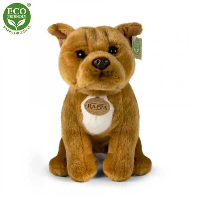 Λούτρινο Dog Starfordshire Bull Terrier καφέ 30 cm.