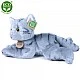 Λούτρινο γκρι Cat ξαπλωμένο 30 cm.