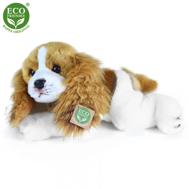 Λούτρινο Dog Cavalier King Charles Spaniel ξαπλωμένος 30 cm.