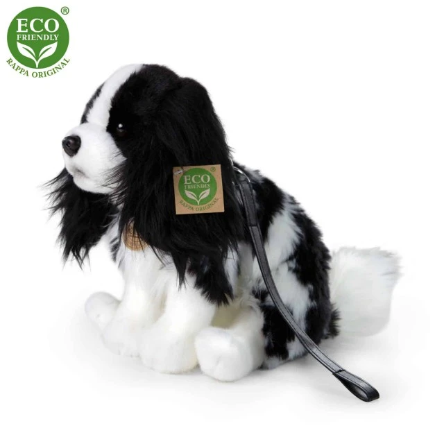 Λούτρινο Dog Cavalier King Charles Spaniel με λουρί 27 cm.