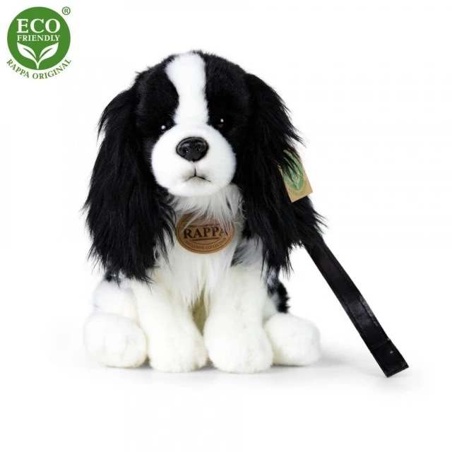 Λούτρινο Dog Cavalier King Charles Spaniel με λουρί 27 cm.