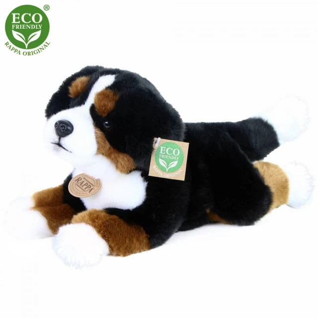 Λούτρινο σκυλί Bernese Mountain Dog ξαπλωμένος 30 cm.