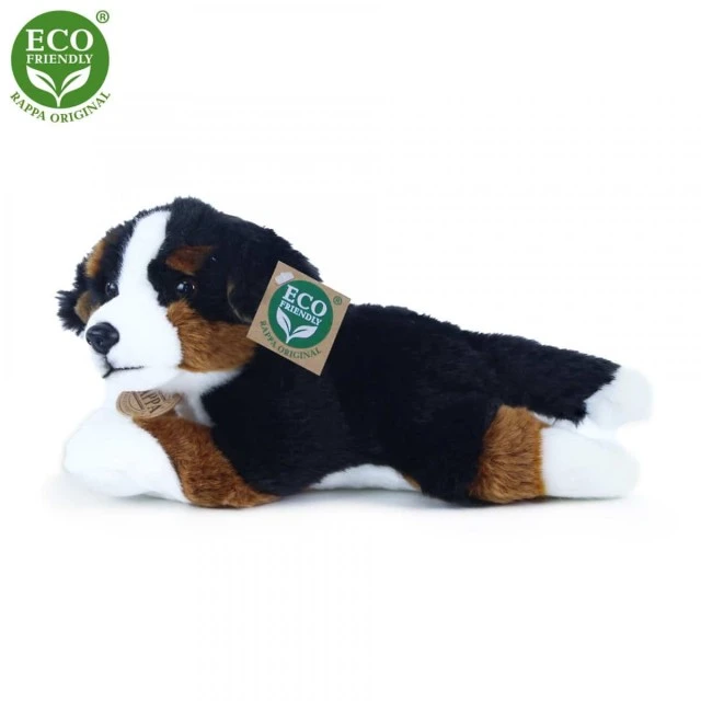 Λούτρινο σκυλί Bernese Mountain Dog ξαπλωμένος 23 cm.
