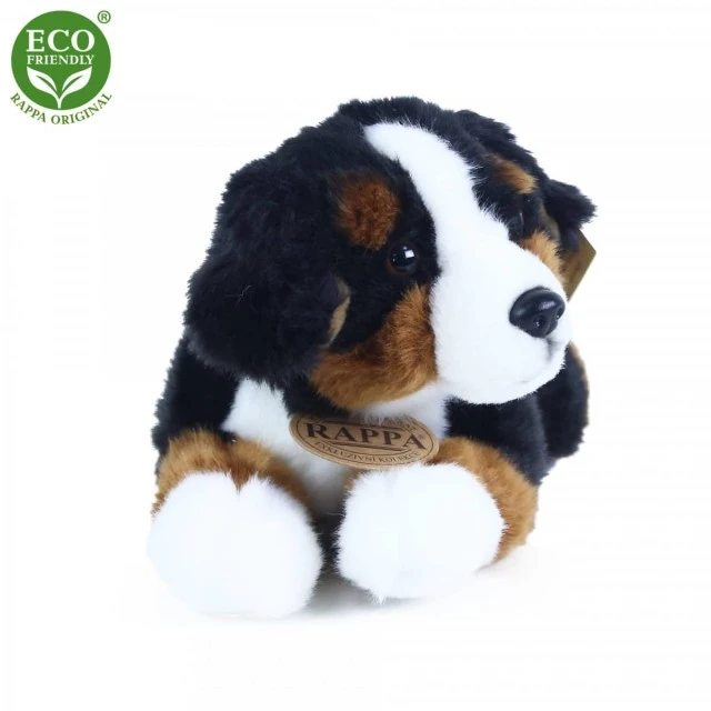 Λούτρινο σκυλί Bernese Mountain Dog ξαπλωμένος 23 cm.