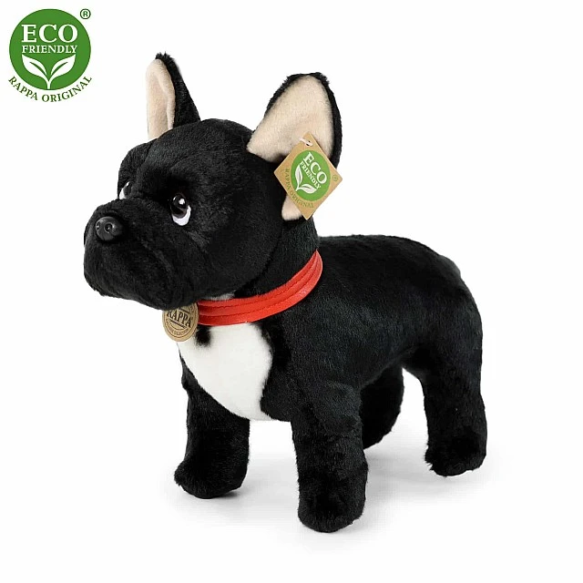Λούτρινο Dog French Bulldog μαύρο όρθιο 30 cm.