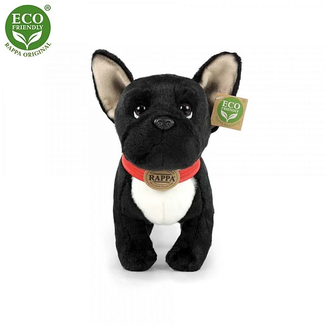 Λούτρινο Dog French Bulldog μαύρο όρθιο 30 cm.