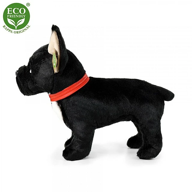 Λούτρινο Dog French Bulldog μαύρο όρθιο 30 cm.