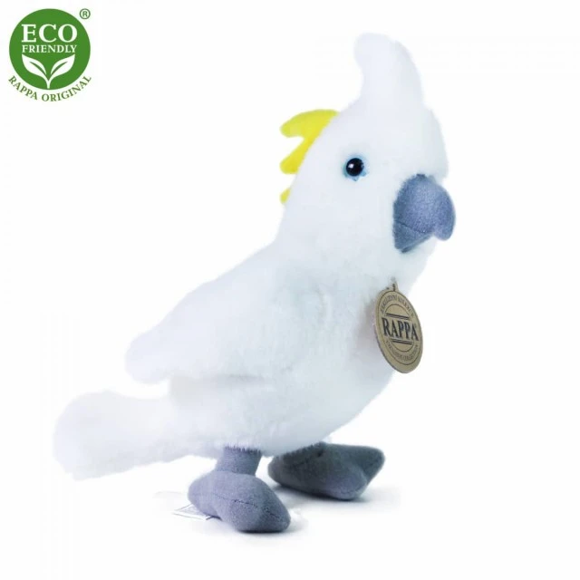 Λούτρινο Parrot Cockatoo λευκό 18 cm.