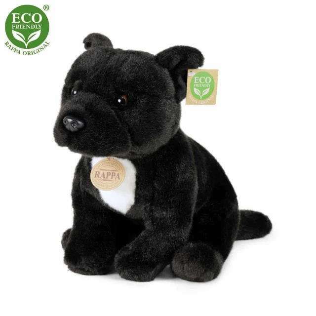 Λούτρινο Dog Starfordshire Bull Terrier μαύρο 30 cm.