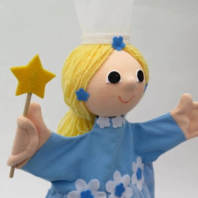 Μαριονέτα για το θέατρο The Flower Fairy blue 34 cm.