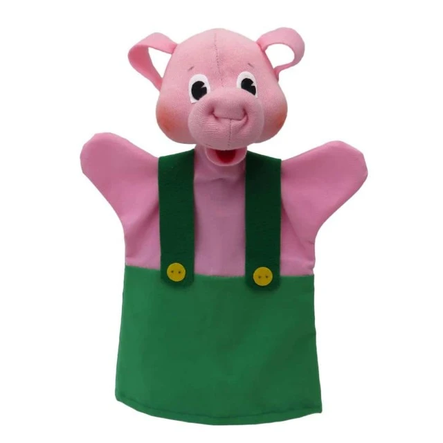 Μαριονέτα για θέατρο Piggy green 26 cm.