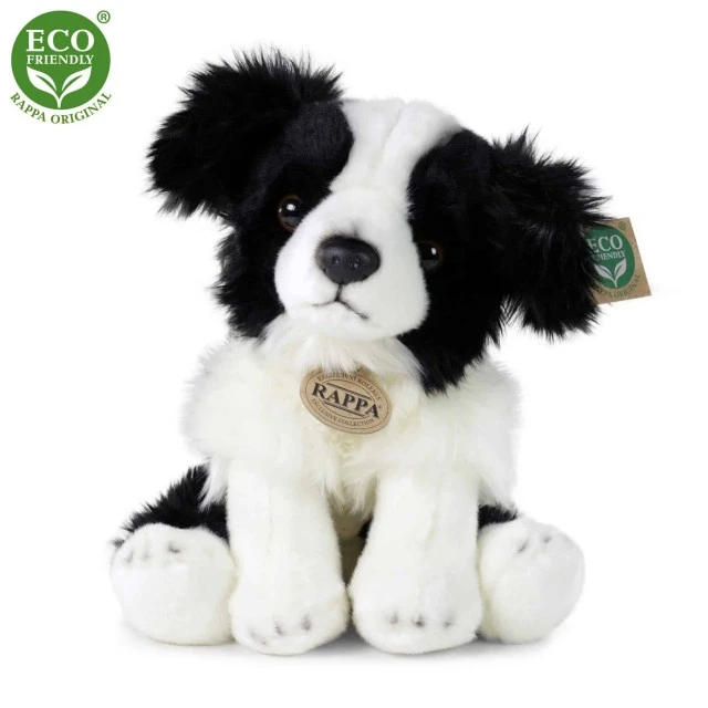 Λούτρινο Dog Border Collie κάθεται 30 cm.