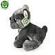 Λούτρινο Dog Grey French Bulldog κάθισμα 26 cm.