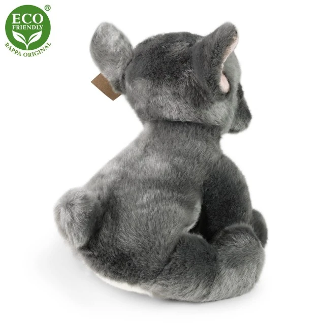 Λούτρινο Dog Grey French Bulldog κάθισμα 26 cm.