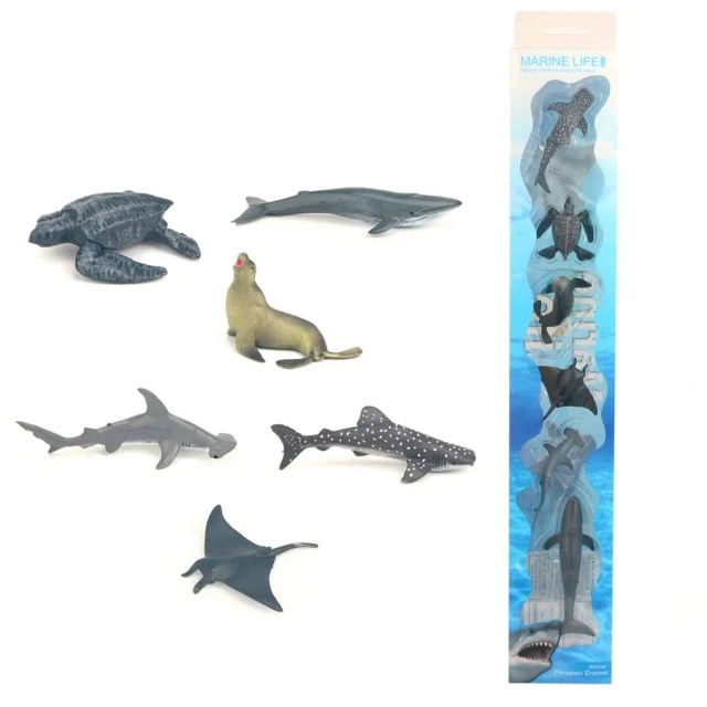 Σετ ειδώλια Θαλάσσια ζώα II - 6 τεμάχια 4-8 cm.