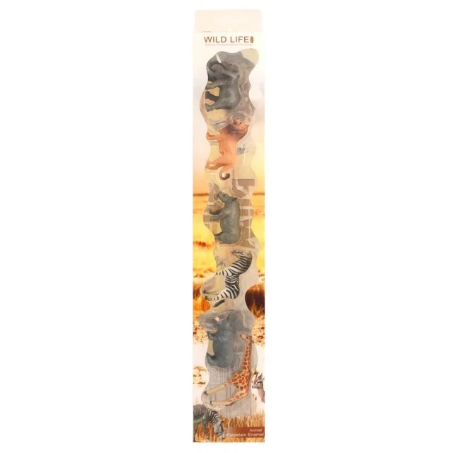 Σετ ειδώλια αφρικανικά ζώα - 6 τεμάχια 5-7 cm.