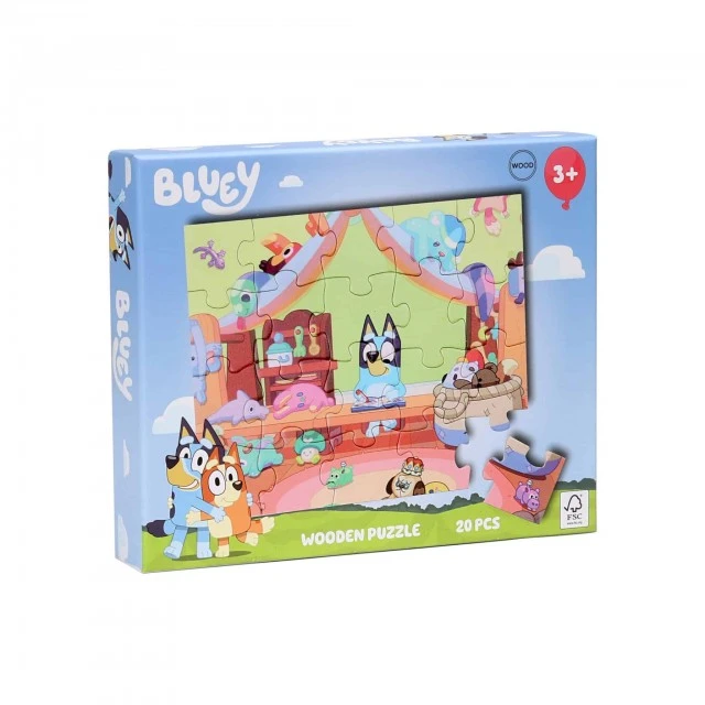 Ξύλινο παζλ Bluey 20 κομμάτια
