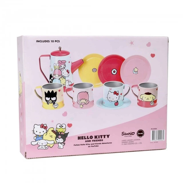Μεταλλικό σετ τσαγιού Hello Kitty 10 τεμαχίων
