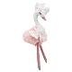Κούκλα Wilberry Rag Swan σε ροζ χρώμα 30 cm.