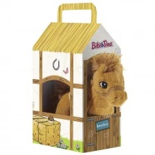 Λούτρινο άλογο Amadeus 17 cm με στάβλο