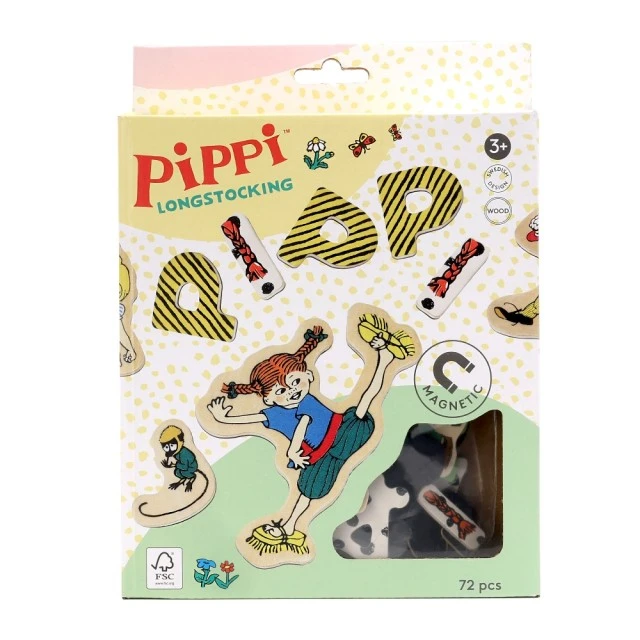 Σετ μαγνητικά γράμματα και φιγούρες Pippi Longstocking