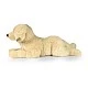 Μεγάλο βελούδινο Golden Retriever 60 cm. ξαπλομένος