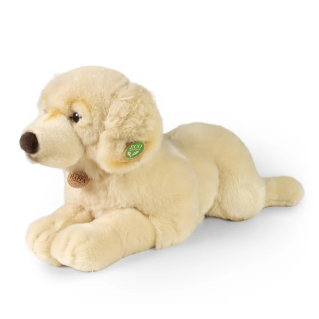Μεγάλο βελούδινο Golden Retriever 60 cm. ξαπλομένος