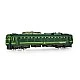 Μεταλλική ατμομηχανή πράσινη 15 cm.