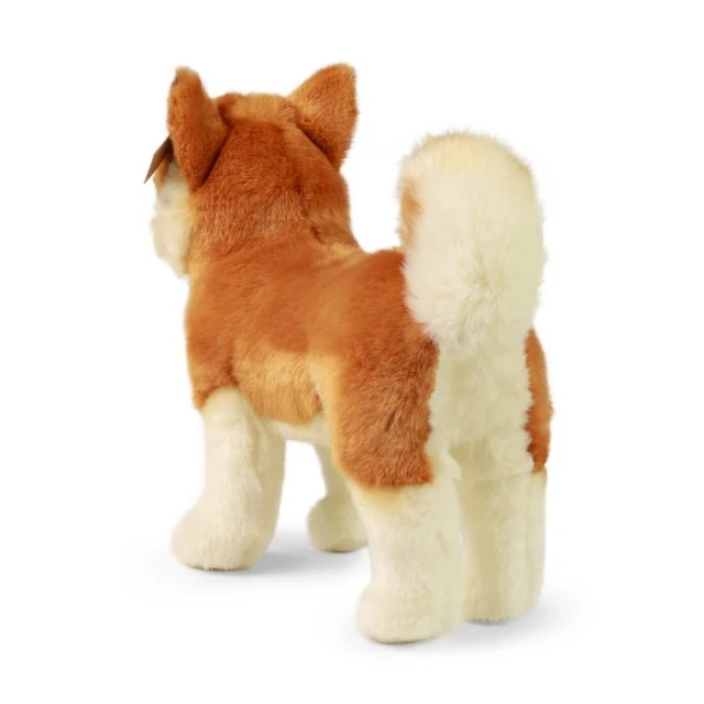 Λούτρινο σκυλί Akita 30 cm όρθιο