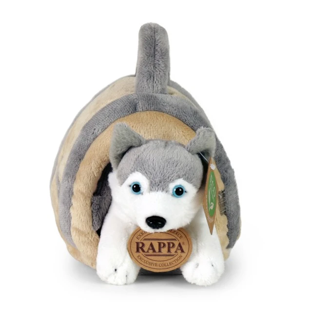 Λούτρινο Husky Dog με σκυλόσπιτο