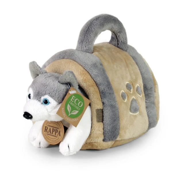 Λούτρινο Husky Dog με σκυλόσπιτο