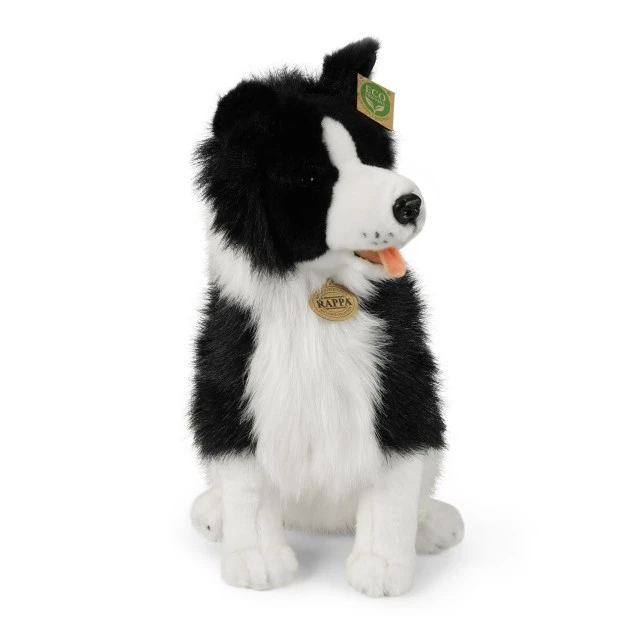 Οικολογικό λούτρινο παιχνίδι Border Collie με κάθισμα 40 εκ.