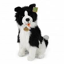 Οικολογικό λούτρινο παιχνίδι Border Collie με κάθισμα 40 εκ.