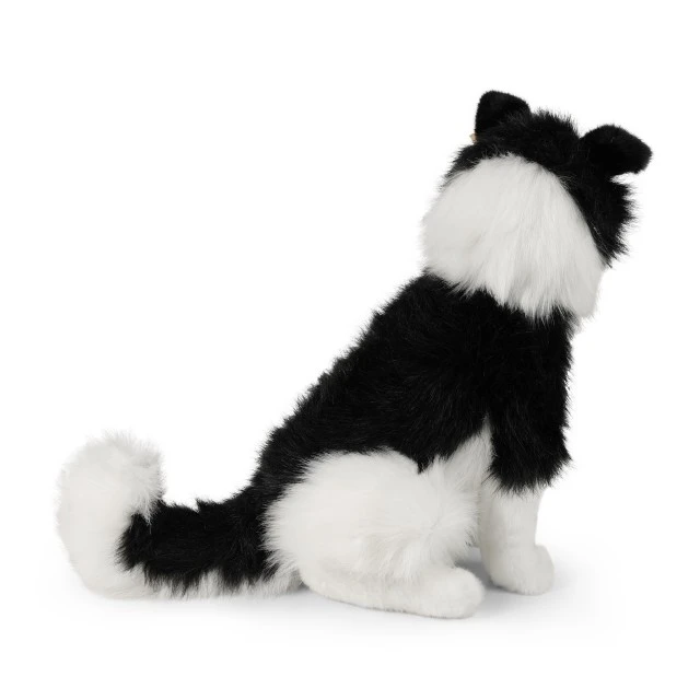 Οικολογικό λούτρινο παιχνίδι Border Collie με κάθισμα 40 εκ.